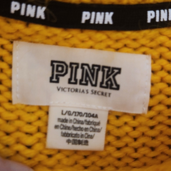 Victoria's Secret Pink Yellow Knit - Picture 6 of 6